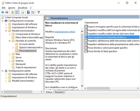 Abilitare lora e la data nella schermata iniziale di Windows 10